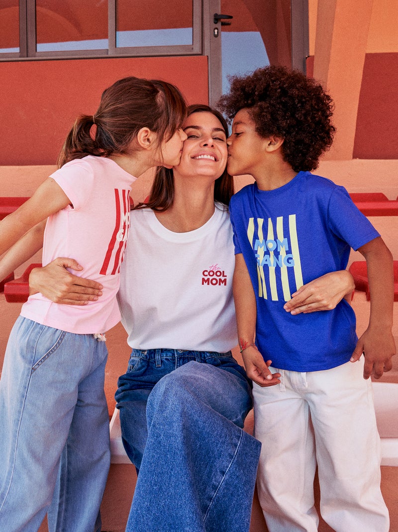 T-shirt 'Moederdag' met korte mouwen Wit - Kiabi