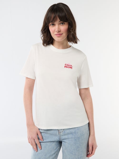 T-shirt 'Moederdag' met korte mouwen - Kiabi