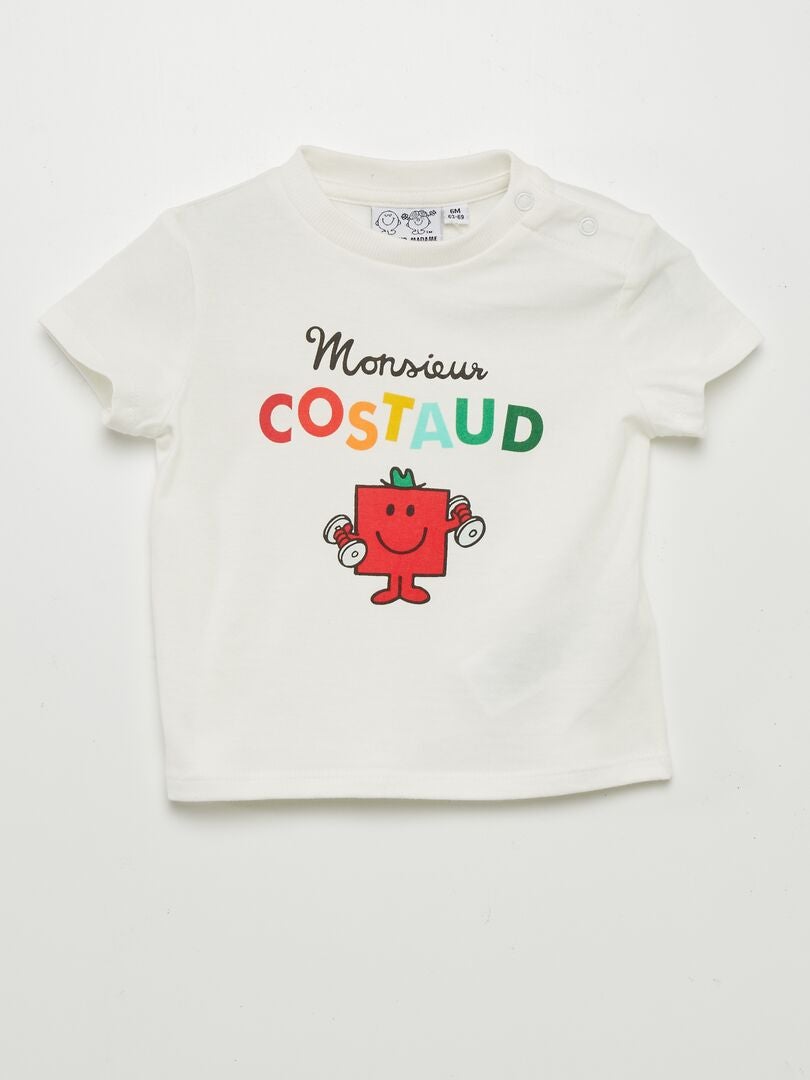 T-shirt 'Monsieur Costaud' Costaud - Kiabi