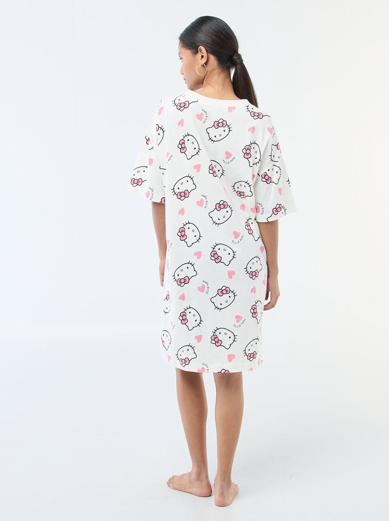 T-shirt nachthemd 'Hello Kitty' Wit - Kiabi