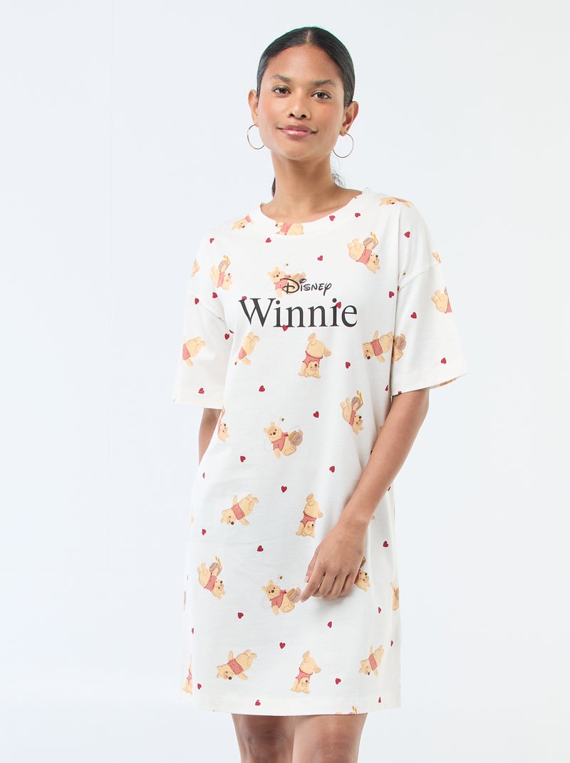 T-shirt nachthemd 'Winnie' Wit - Kiabi