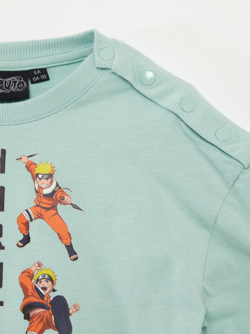 T-shirt 'Naruto' met korte mouwen - gemakkelijk aan te trekken collectie GROEN - Kiabi