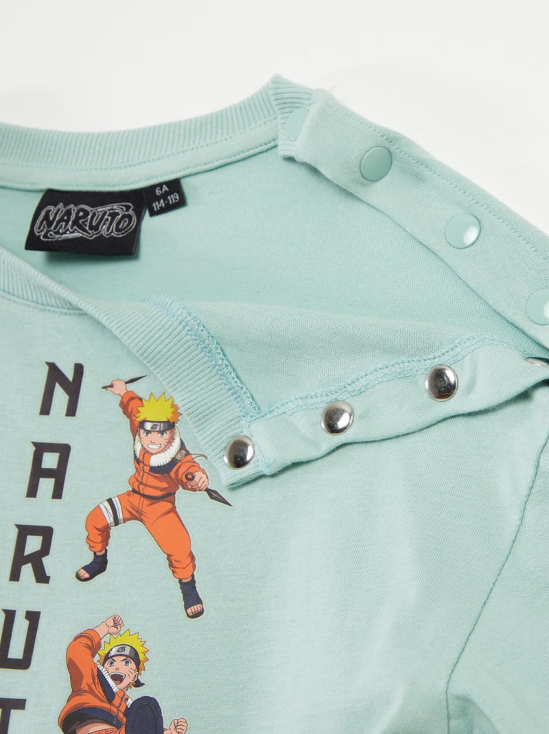 T-shirt 'Naruto' met korte mouwen - gemakkelijk aan te trekken collectie GROEN - Kiabi