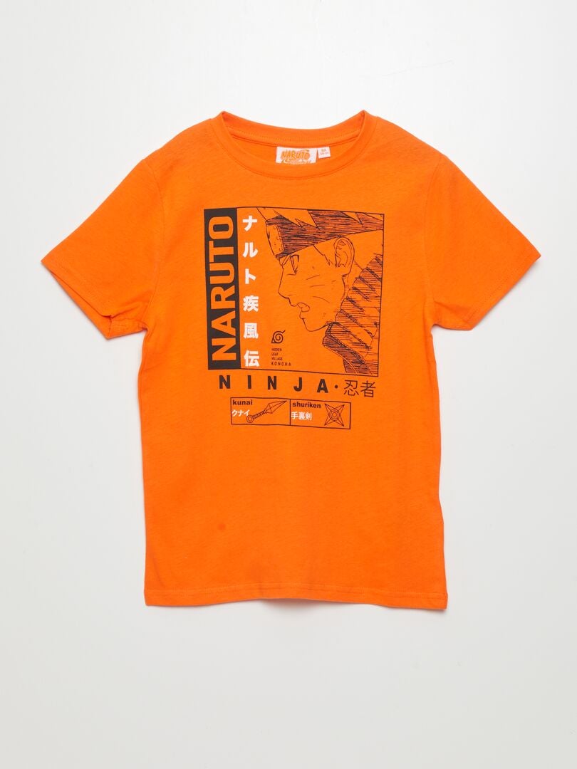 Tshirt 'Naruto' Orange Kiabi 9.00€