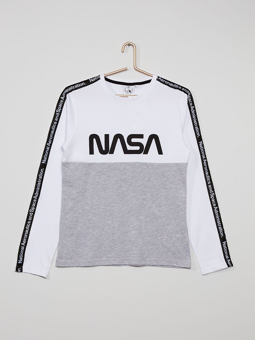 T-shirt 'NASA' wit - Kiabi