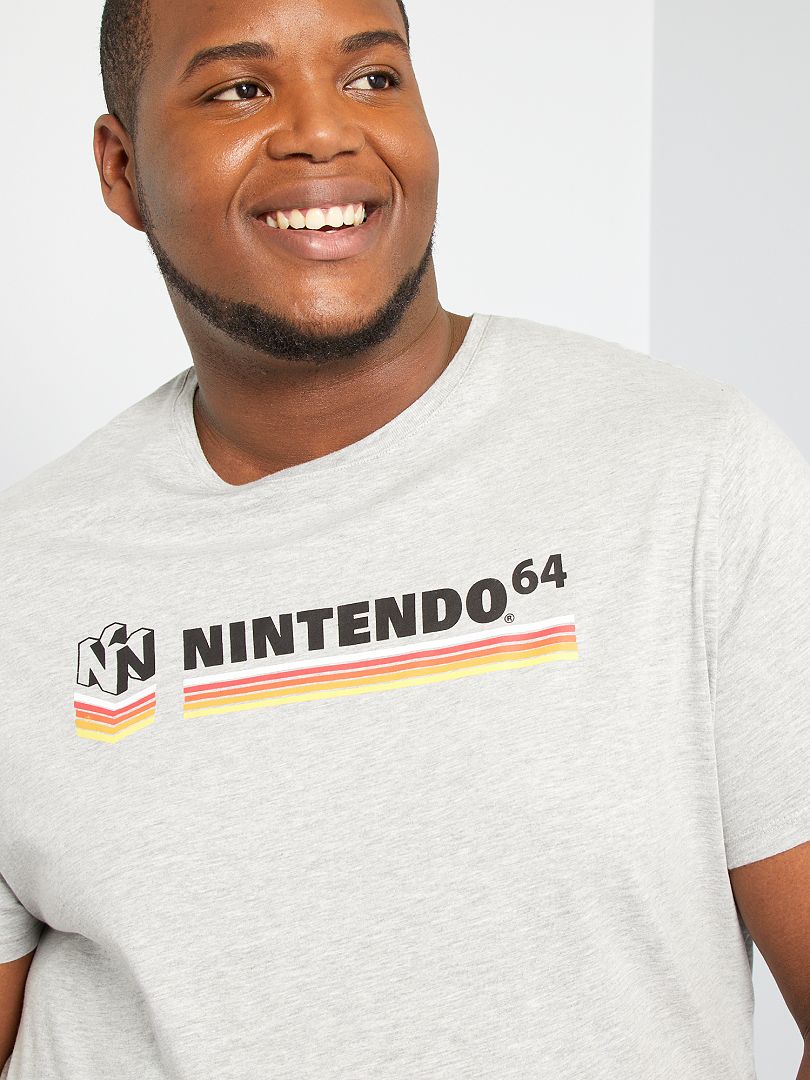 T-shirt 'Nintendo 64' GRIJS - Kiabi