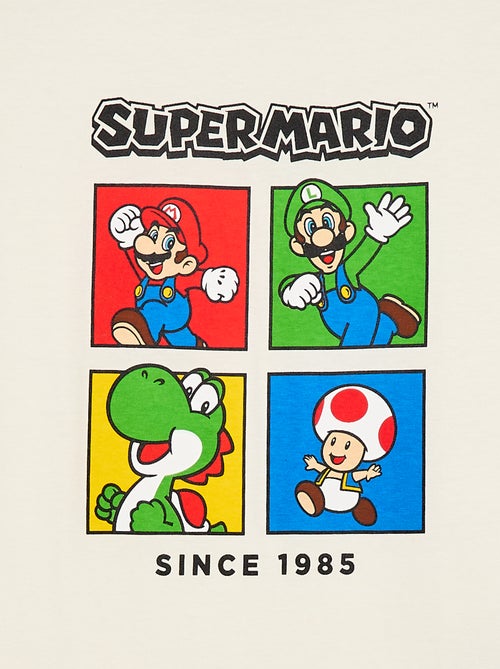 T-shirt 'Nintendo' 'Mario' en coton uni - Kiabi