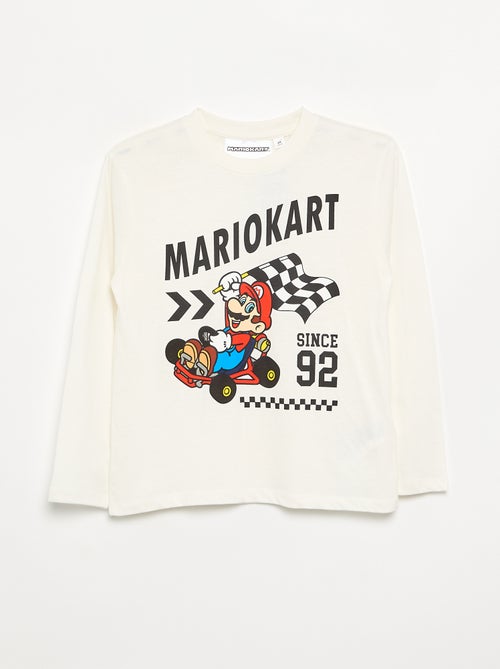 T-shirt 'Nintendo' 'Mario' manches longues - Kiabi