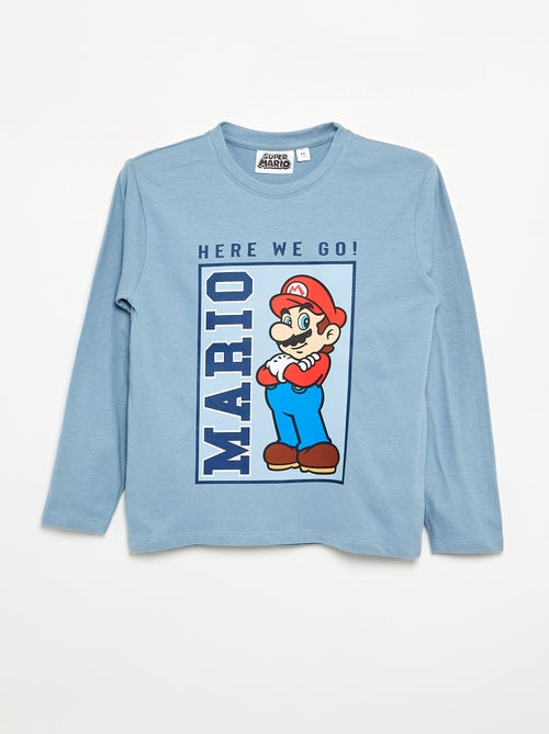 T-shirt 'Nintendo' 'Mario' manches longues - Kiabi