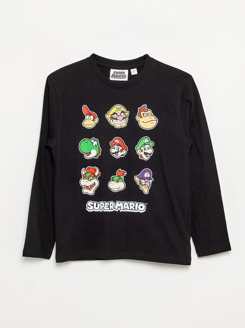 T-shirt 'Nintendo' 'Mario' manches longues - Kiabi