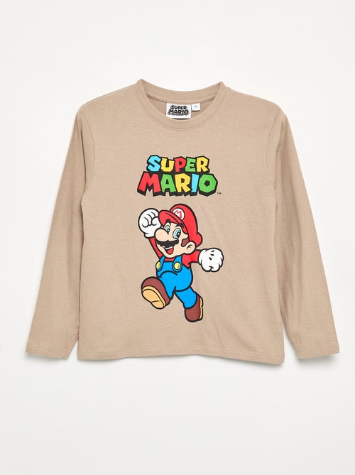 T-shirt 'Nintendo' 'Mario' met lange mouwen - Kiabi T-shirt 'Nintendo' 'Mario' met lange mouwen - Kiabi