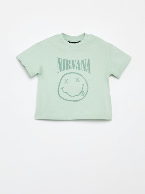 T-shirt 'Nirvana' met korte mouwen - Kiabi