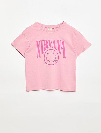T-shirt 'Nirvana' met korte mouwen