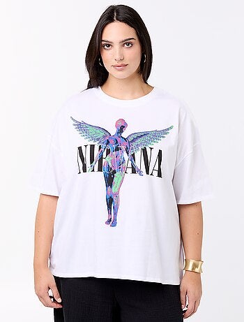 T-shirt 'Nirvana' met korte mouwen