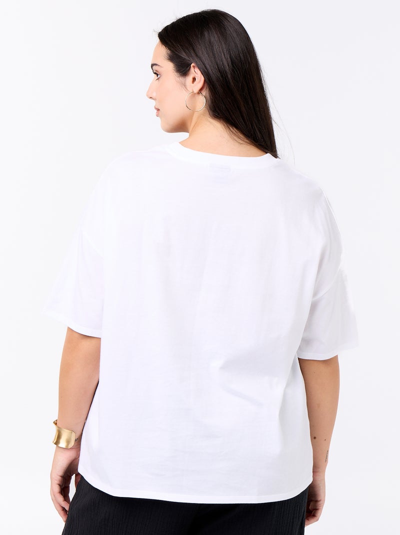 T-shirt 'Nirvana' met korte mouwen Wit - Kiabi