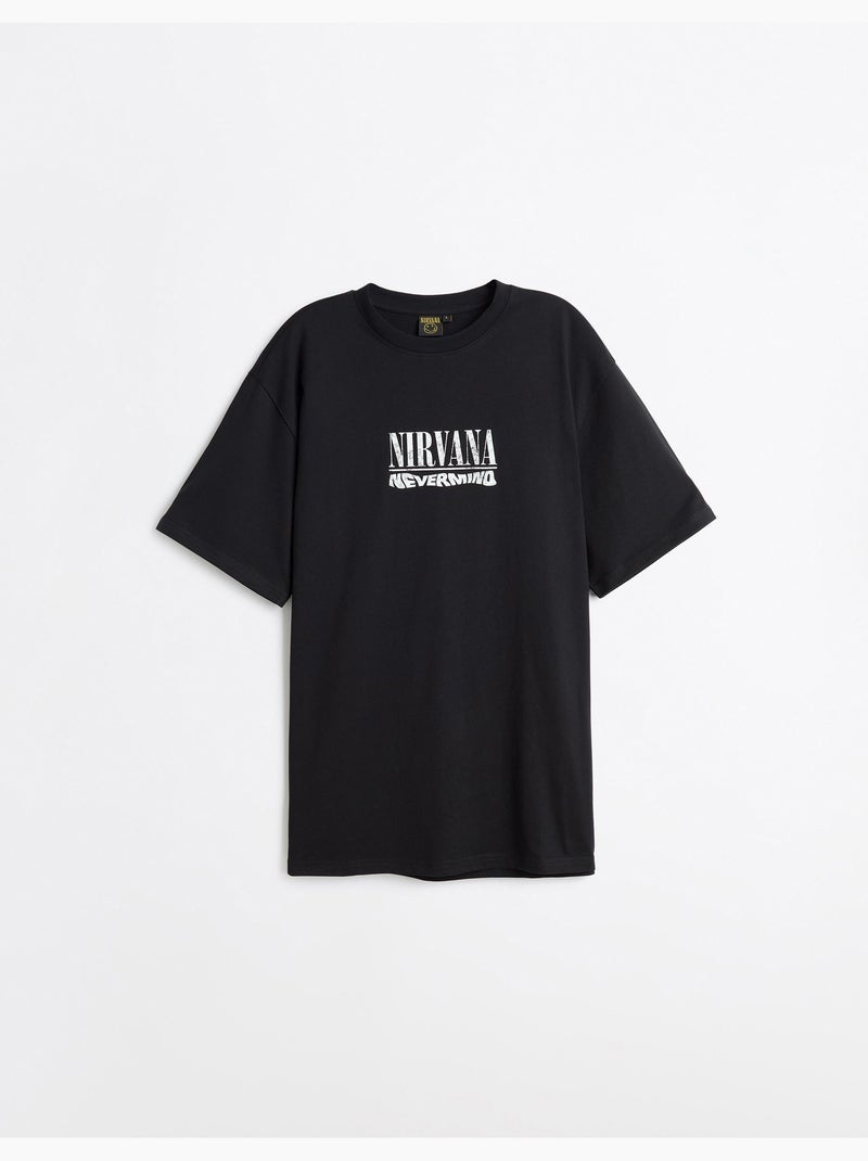 T-shirt Nirvana, MO Fashion Noir - Kiabi