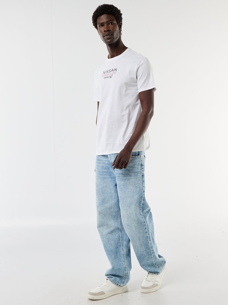 T-shirt 'Nissan' 'Formula E Team' met korte mouwen Wit - Kiabi