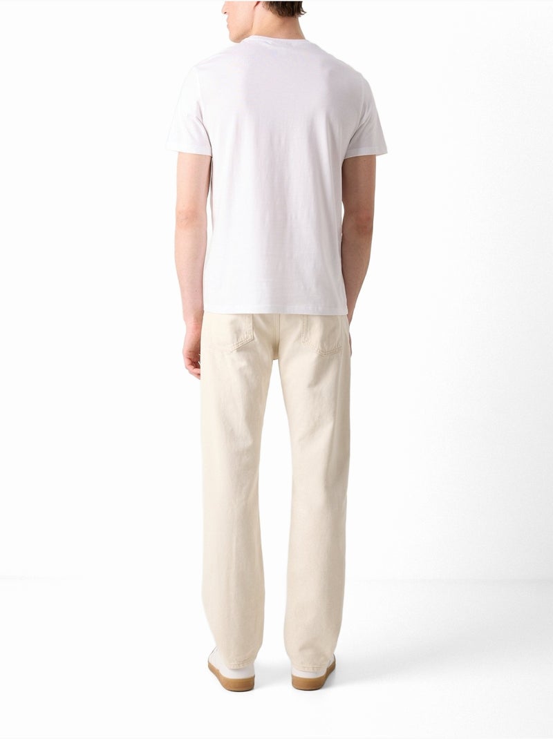 T-shirt om aan te trekken - Calvin Klein Parelwit glanzend - Kiabi