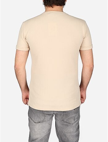 T-shirt met textuur - Frilivin
