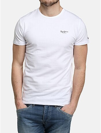 Pepe Jeans Original Basic Geel T-shirt voor Heren PM508212