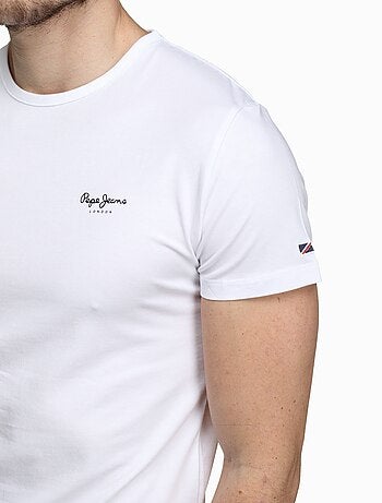 Pepe Jeans Original Basic Geel T-shirt voor Heren PM508212