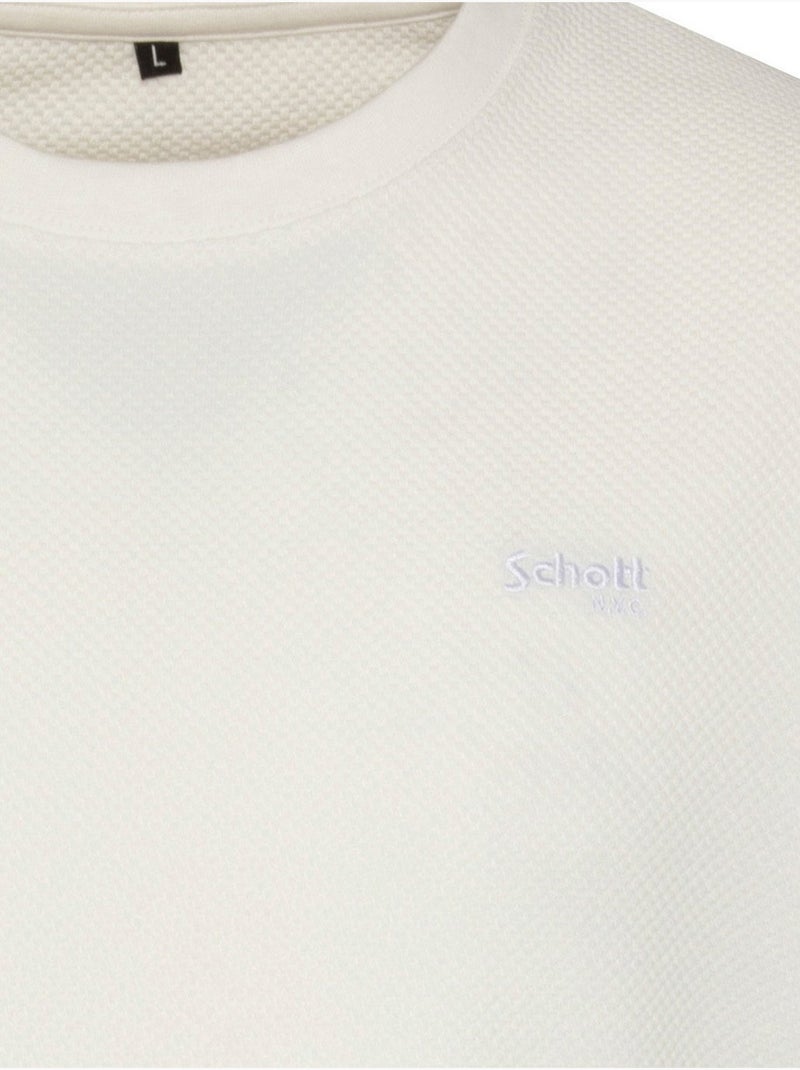 T-shirt om aan te trekken - Schott Wit - Kiabi