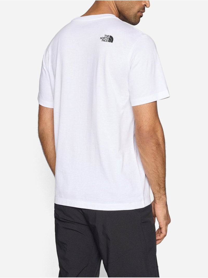 T-shirt om aan te trekken - The North Face Wit Zwart - Kiabi