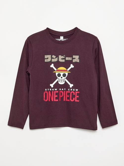 T-shirt 'One Piece' à manches longues - Kiabi