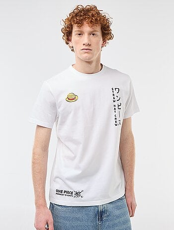 T-shirt 'One piece' en coton uni