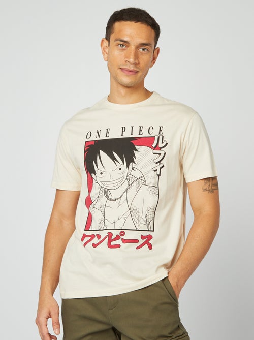 T-shirt 'One Piece' manches courtes - Kiabi