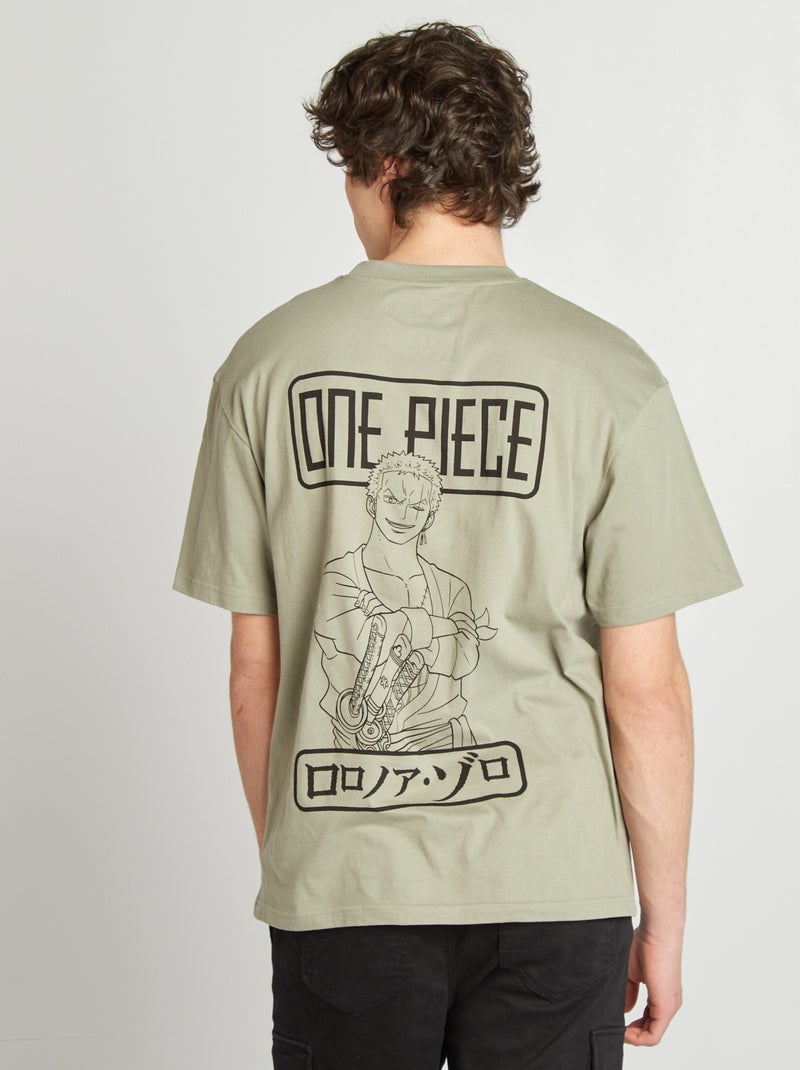 T-shirt 'One Piece' manches courtes Gris - Kiabi