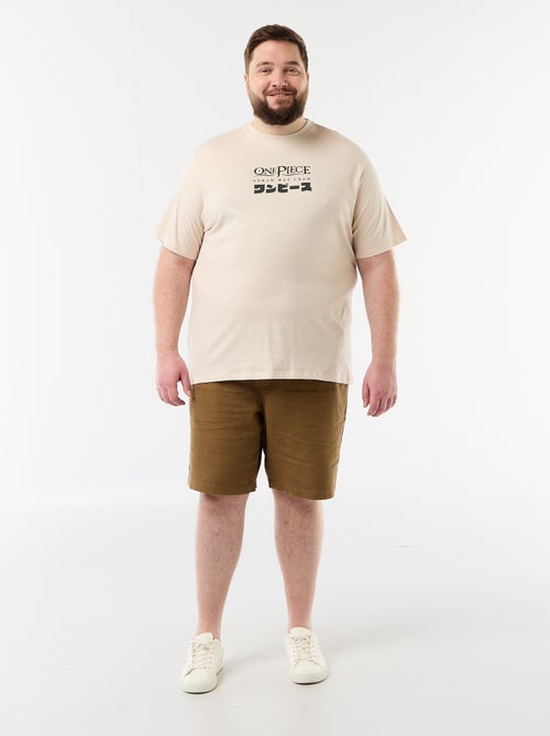 T-shirt 'One Piece' met korte mouwen - Kiabi