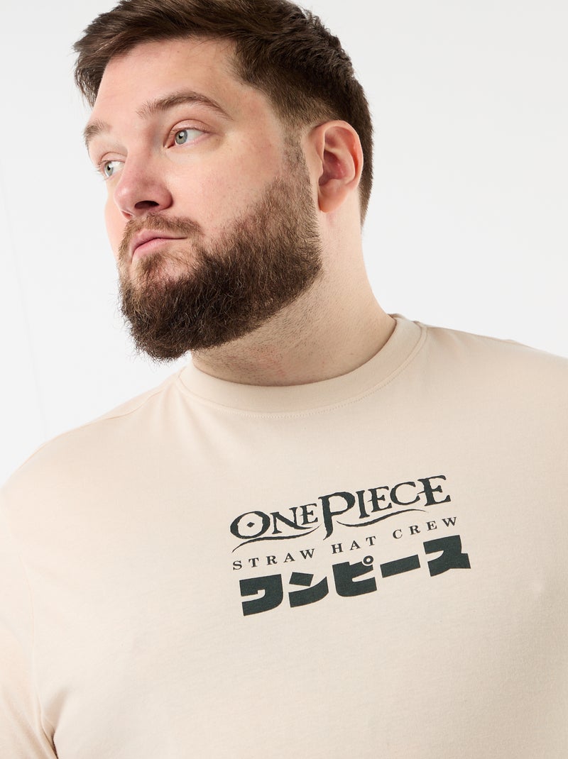 T-shirt 'One Piece' met korte mouwen Grijs - Kiabi
