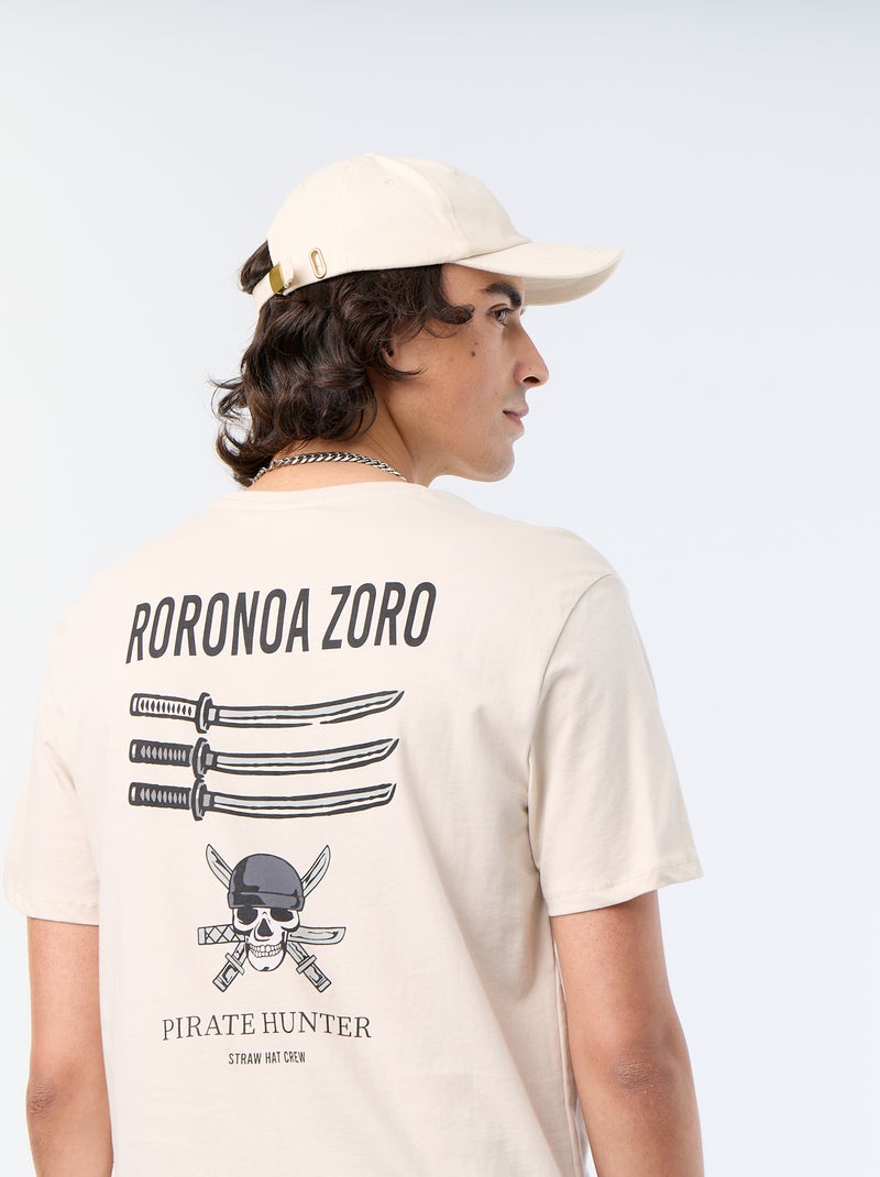 T-shirt 'One Piece' met korte mouwen Grijs - Kiabi