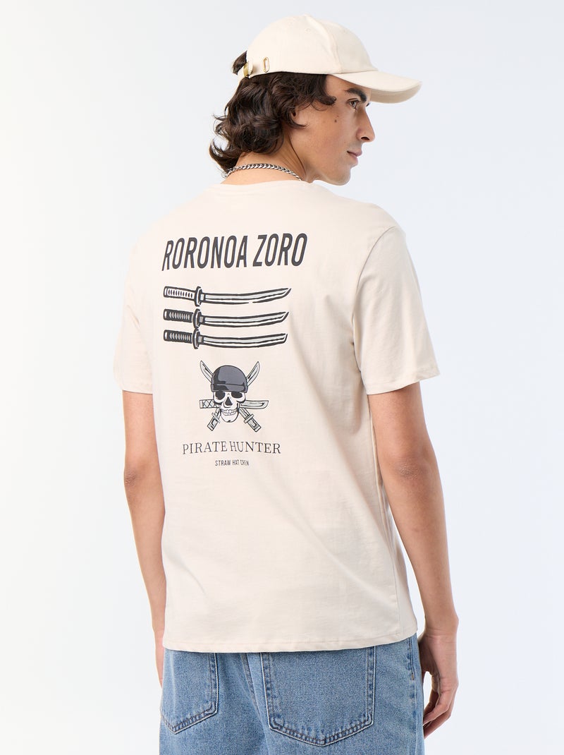 T-shirt 'One Piece' met korte mouwen Grijs - Kiabi