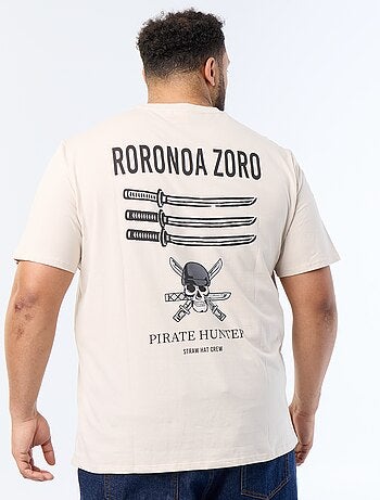 T-shirt 'One Piece' met korte mouwen