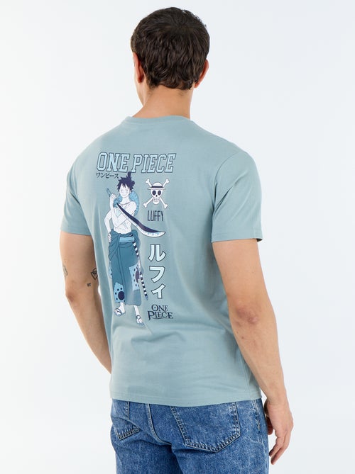 T-shirt 'One Piece' met korte mouwen, voor- en achterkant bedrukt - Kiabi