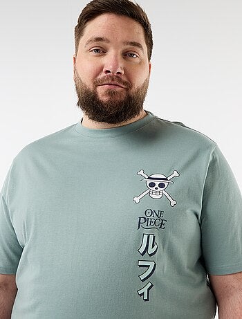 T-shirt 'One Piece' met print voor- en achterkant