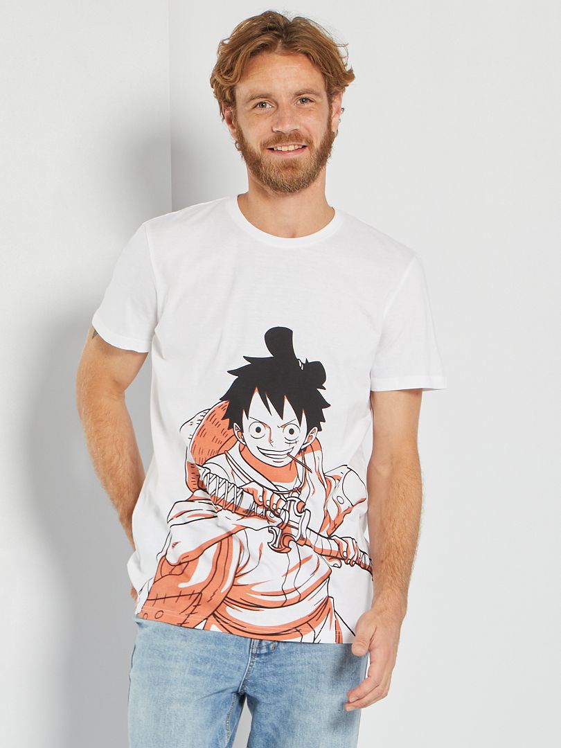 T-shirt 'One Piece' wit - Kiabi