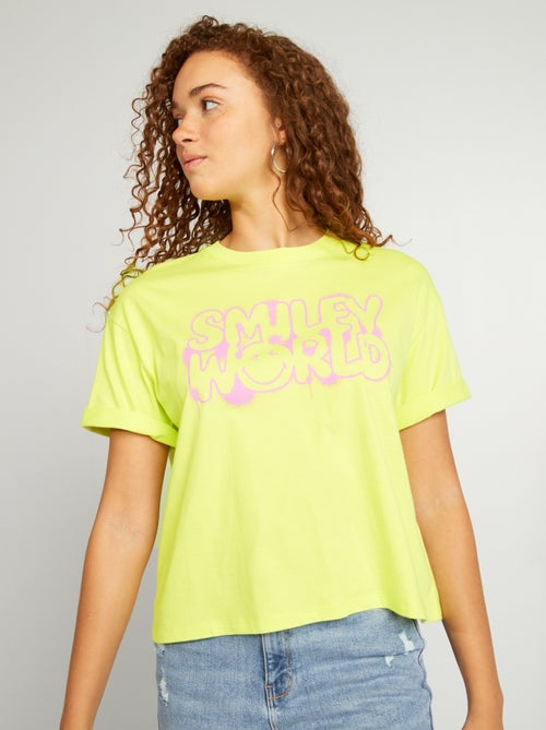 T-shirt oversize - 'SmileyWorld' - Kiabi