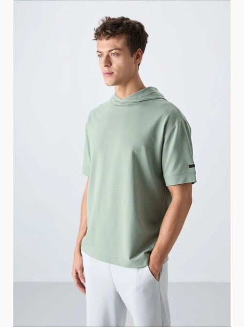 T-shirt oversize à capuche et manches courtes tommy - Kiabi T-shirt oversize à capuche et manches courtes tommy - Kiabi