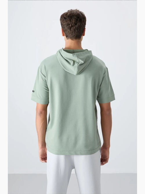 T-shirt oversize à capuche et manches courtes tommy - Kiabi T-shirt oversize à capuche et manches courtes tommy - Kiabi
