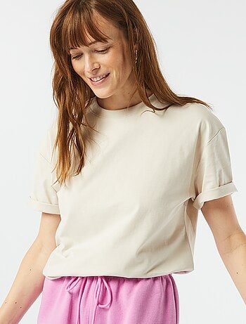 T-shirt oversize à col rond