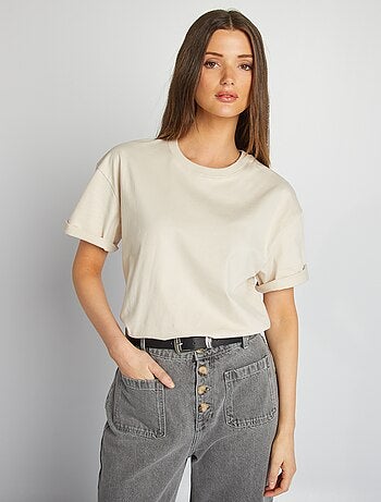T-shirt oversize à col rond