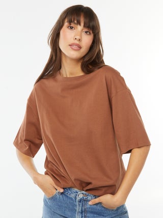 T-shirt oversize à col rond