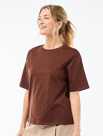 T-shirt oversize à col rond
