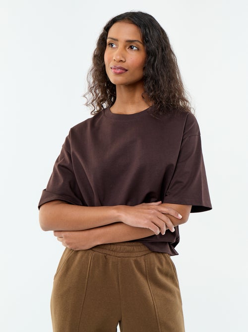 T-shirt oversize à col rond - Kiabi