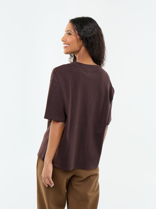 T-shirt oversize à col rond - Kiabi