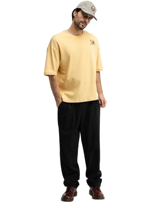 T-shirt oversize à manches courtes homme homme grama mustard - Kiabi T-shirt oversize à manches courtes homme homme grama mustard - Kiabi