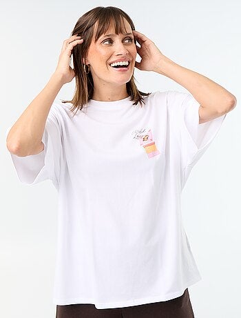 T-shirt oversize avec print au dos